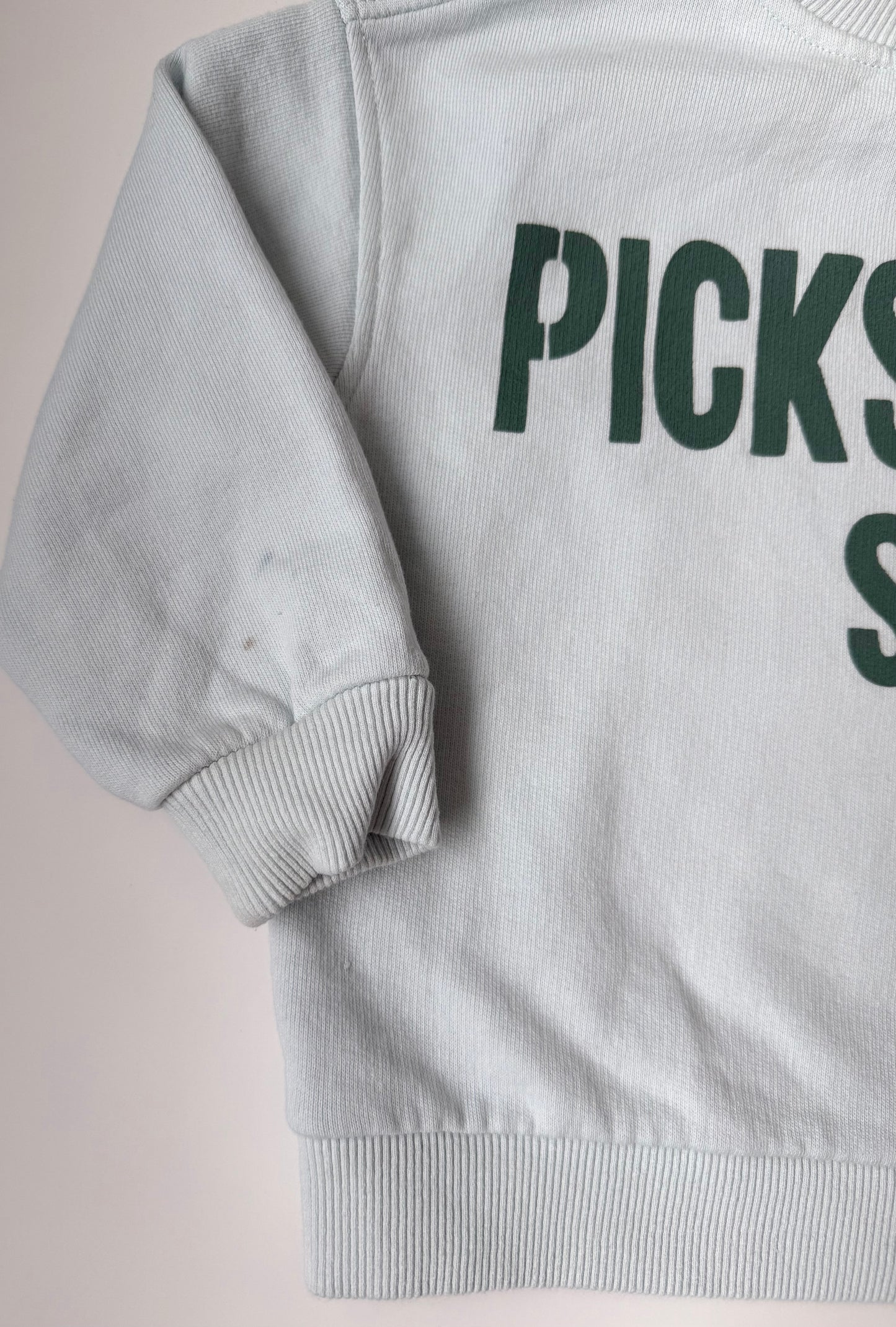 Zara Blue “Pickstown SD” Crewneck Sweater (12-18 Months)