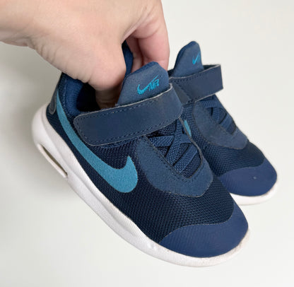 Nike Air Max Oketo Blue Shades Mesh Stretch Lace & Velcro Sneakers (7)