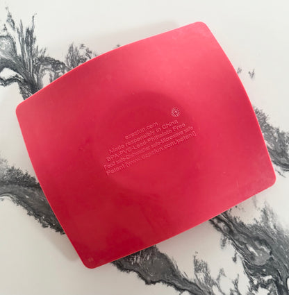 EzPz Happy Bowl Suction Mat in Coral