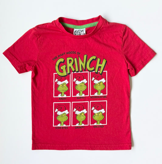 The Grinch Red “The Many Moods Of Grinch” T-Shirt (4T)