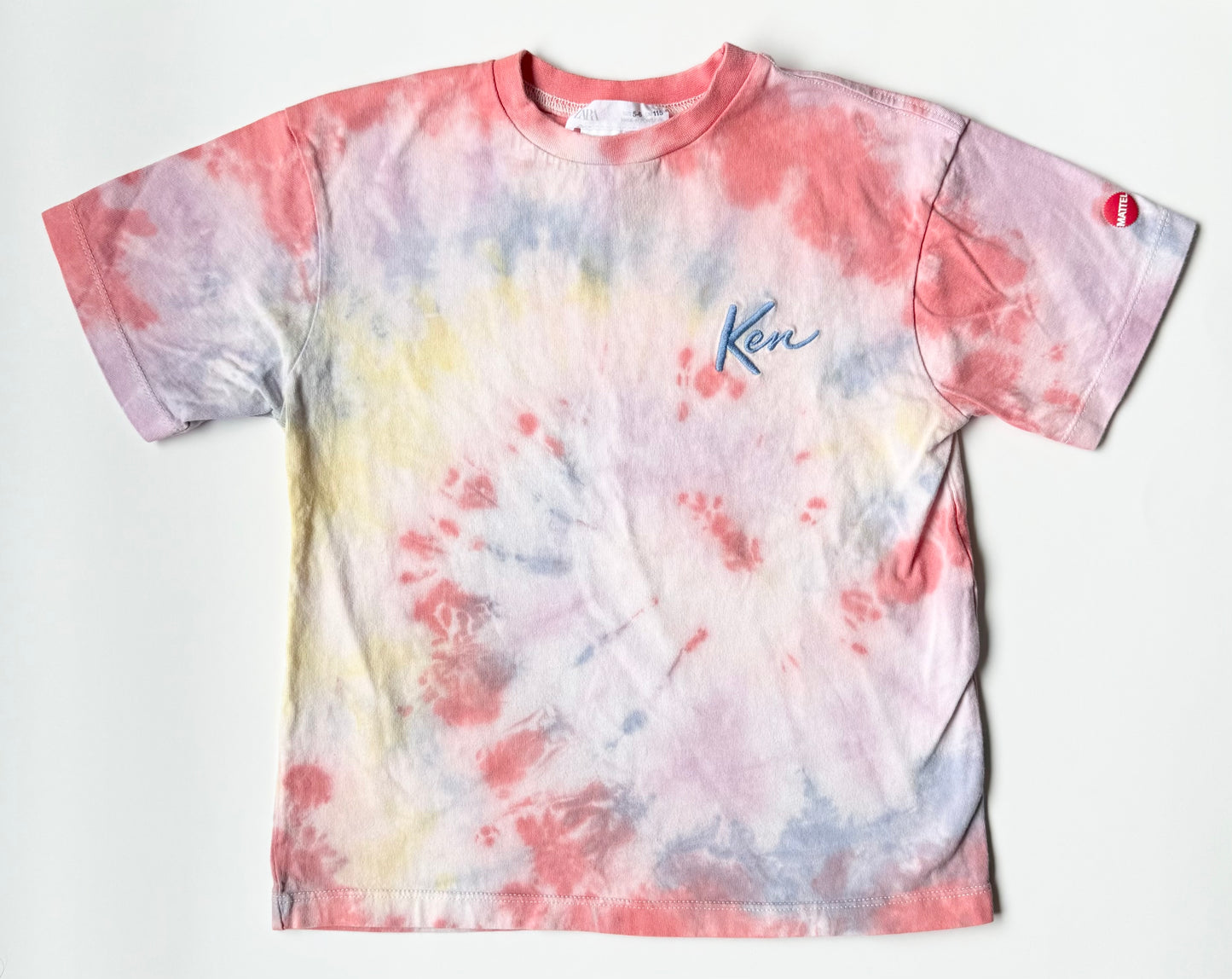 Zara x Barbie Pink Tie Dye “Ken” T-Shirt (5-6 Years)