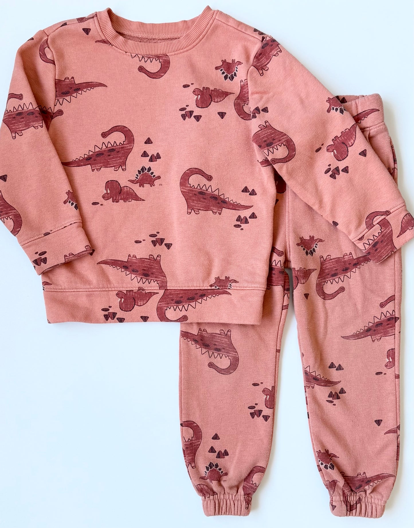 Old Navy Orange Dinosaur Sweater & Pants Set (3T)