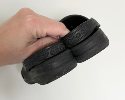 Crocs Black Clog Slip Ons (9)