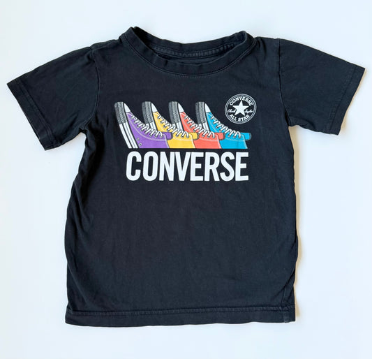 Converse All Star Black Sneakers T-Shirt (4-5 Years)