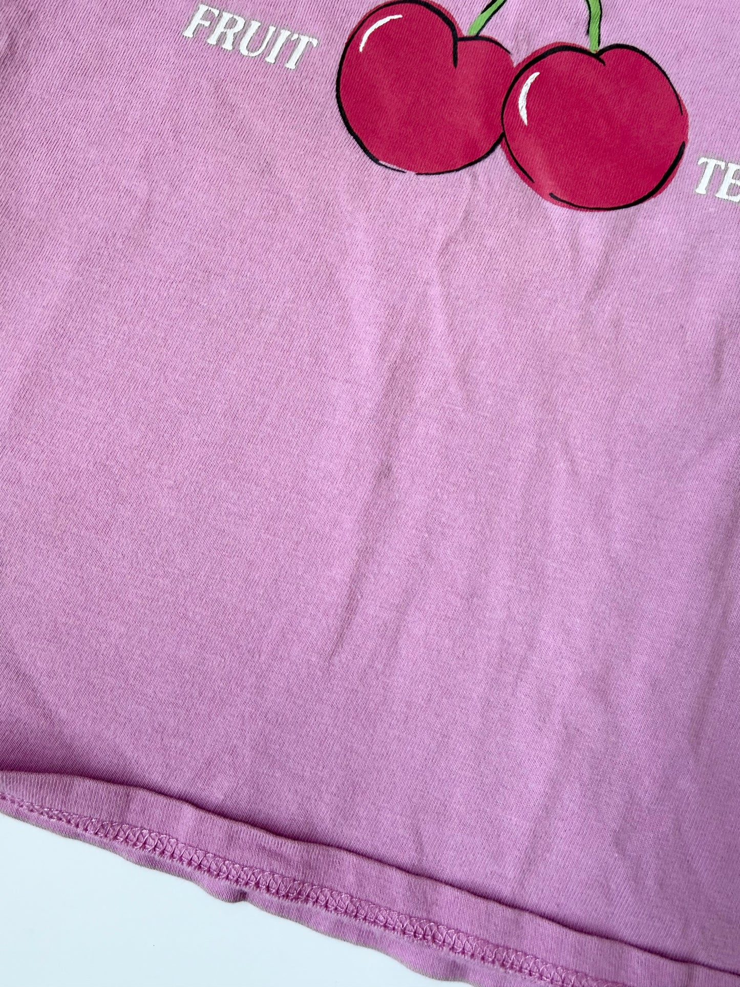 Zara Pink “Super Cherry” T-Shirt & Matching Pink Tie Dye Knit Shorts Set (2-3 Years)
