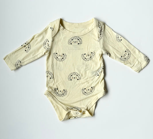 Silkberry Baby Yellow Hedgehogs Bodysuit (NB-3 Months)