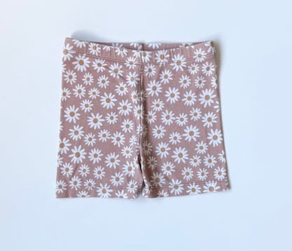 Lou & Bear Pink Daisy Biker Shorts (1/2 Years)