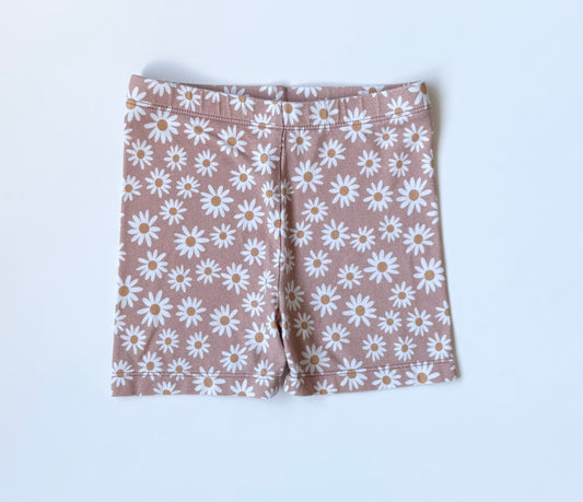 Lou & Bear Pink Daisy Biker Shorts (1/2 Years)