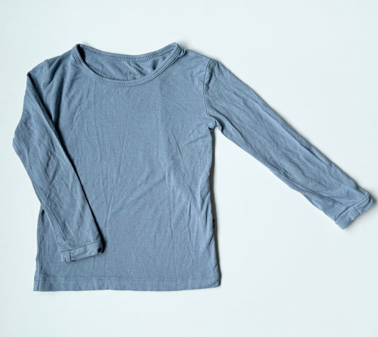 Kyte Slate Long Sleeve PJ Top Only (2T)
