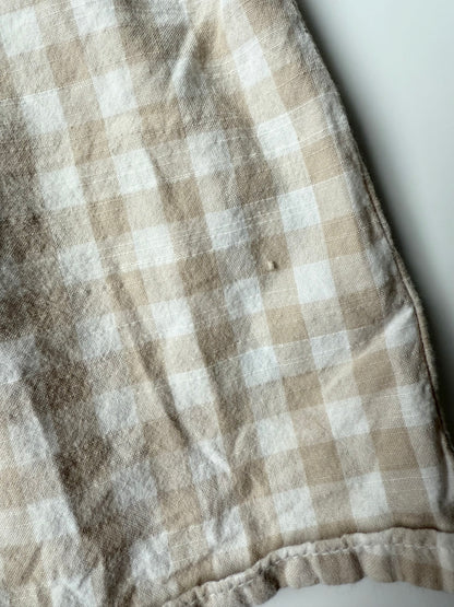 H&M Beige & White Checkered Tank Dress (9-12 Months)