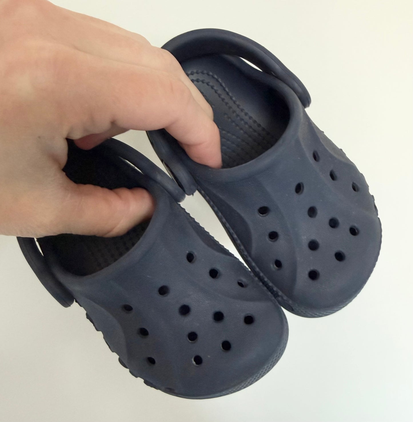 Crocs Navy Baya Clog Slip Ons (5)