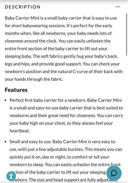 Baby Bjorn Baby Carrier Mini 3D Jersey in Light Grey