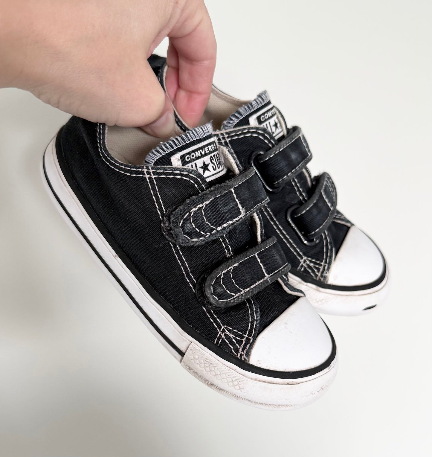 Converse Black Velcro Sneakers (9)