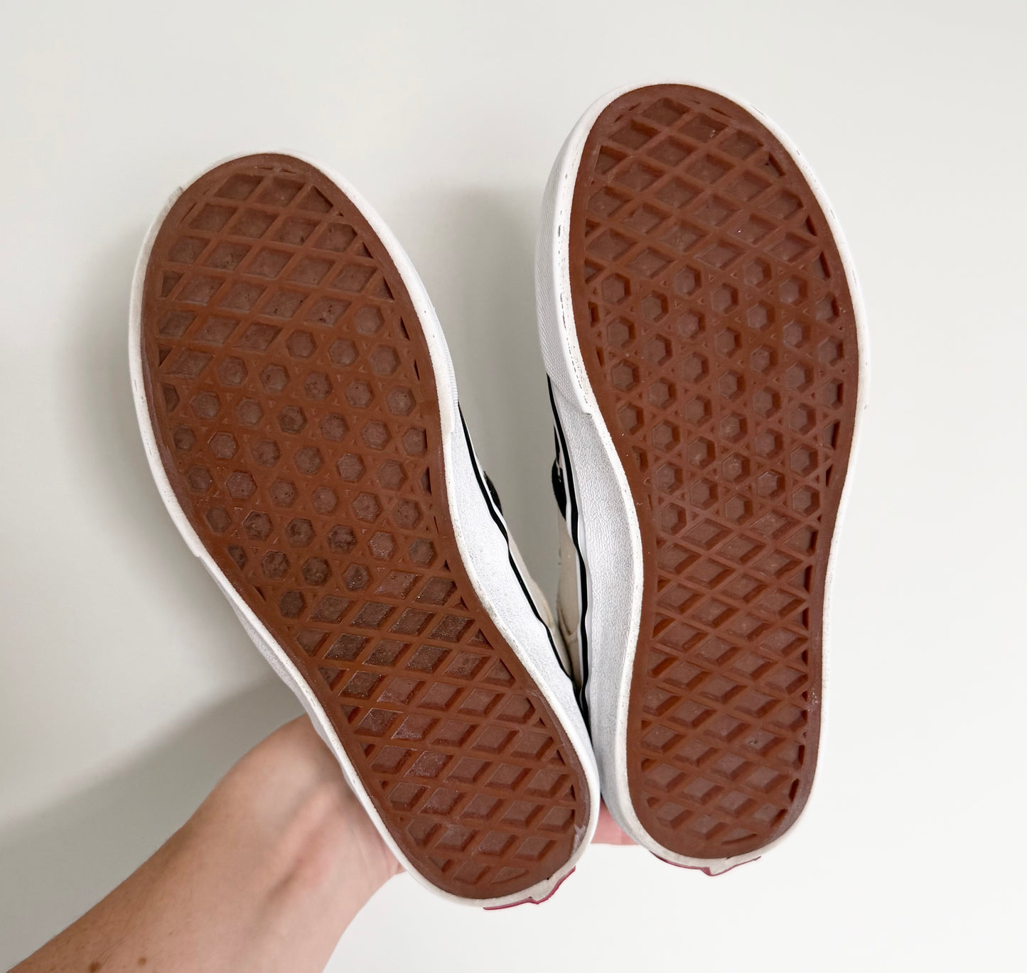 Vans Black & White Checkered Slip On Sneakers (Youth 1)