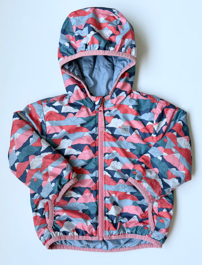 MEC Cocoon Pink & Blue Mountains Reversible Fall Jacket (18-24 Months)
