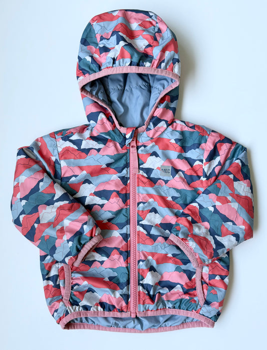 MEC Cocoon Pink & Blue Mountains Reversible Fall Jacket (18-24 Months)