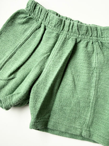 Zara Green Fabric Shorts (9-12 Months)
