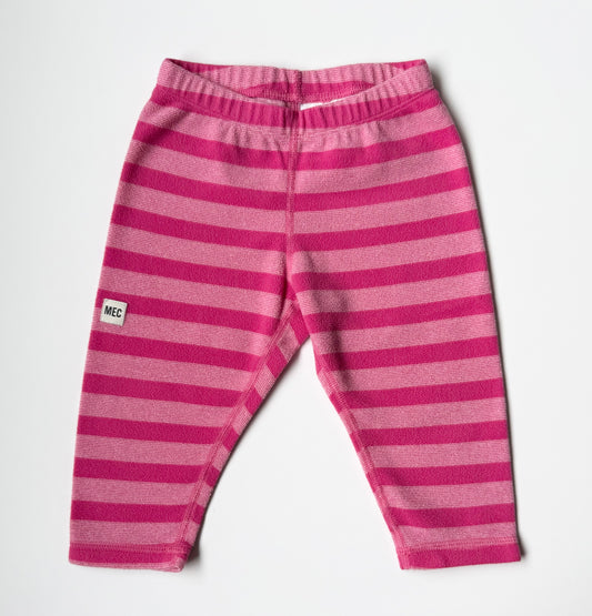MEC Pink Stripped Fleece Pants (6 Months)
