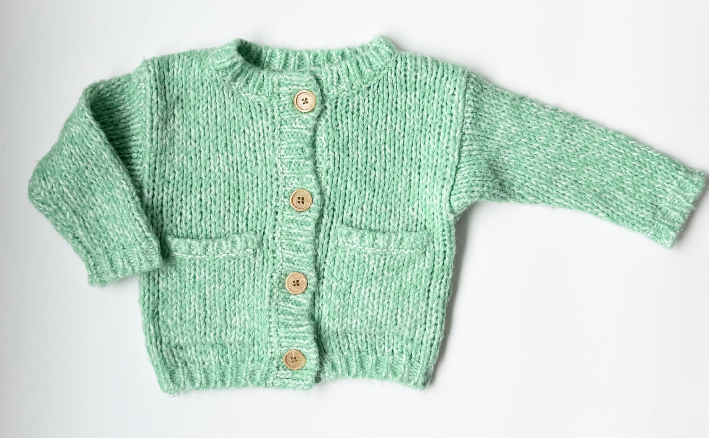 Next Green Chunky Knit Cardigan (12-18 Months)