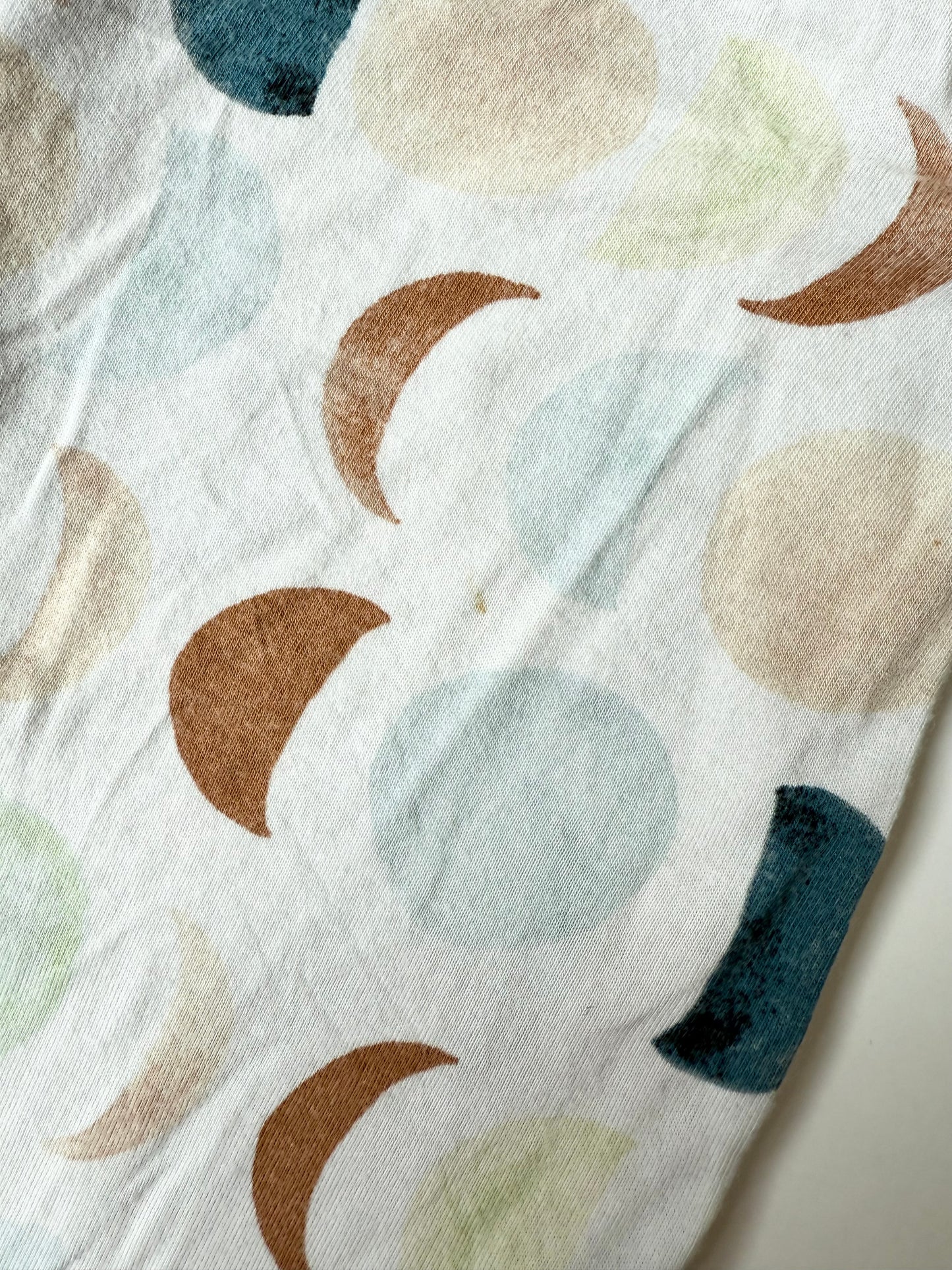 Little Sleepies Luna Neutral Crescent Sleeper Romper (3-6 Months)