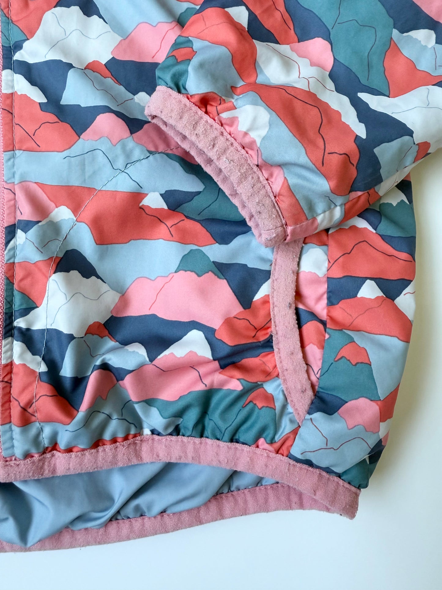 MEC Cocoon Pink & Blue Mountains Reversible Fall Jacket (18-24 Months)