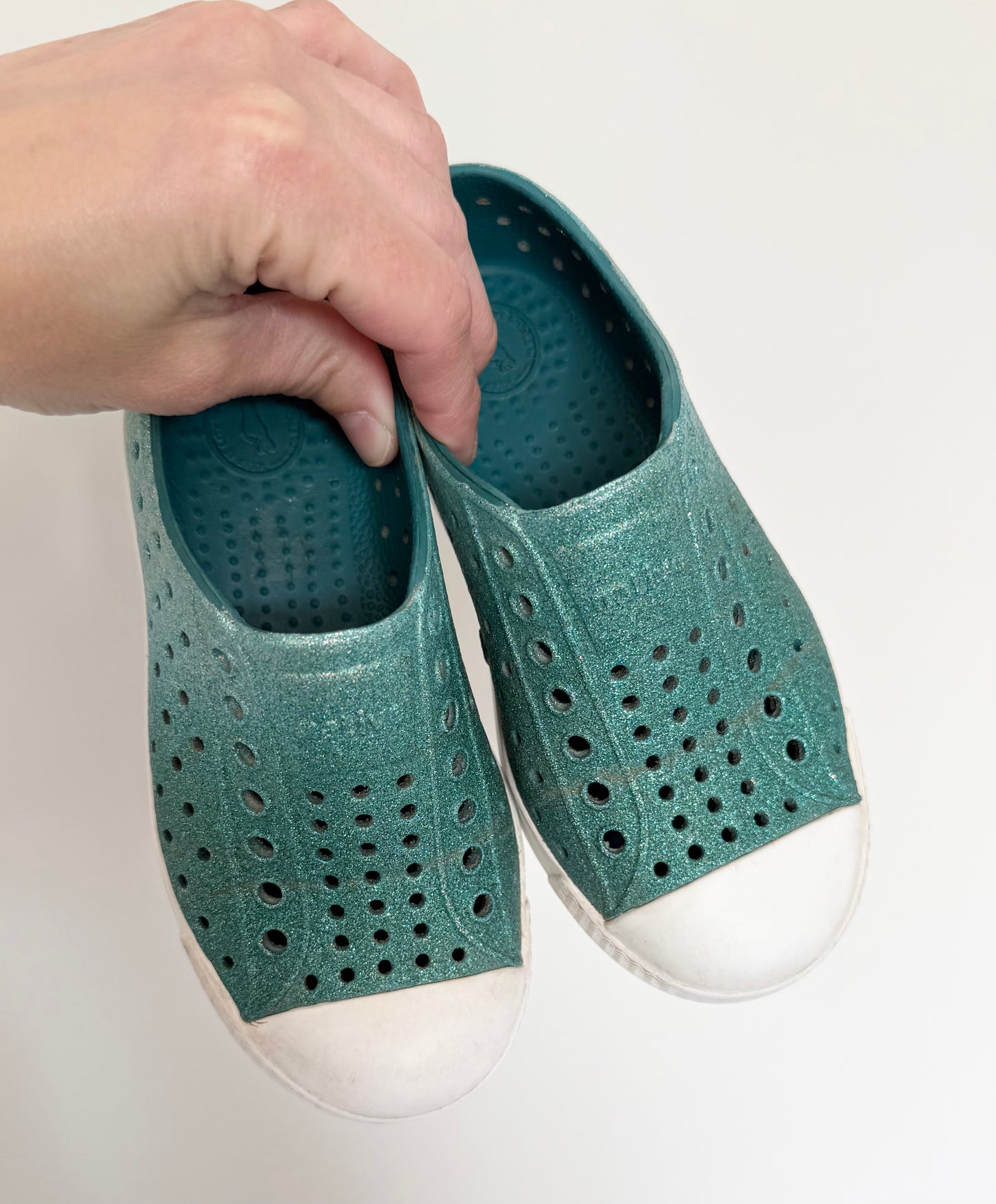 Native Turquoise Sparkle Jefferson Slip Ons (10)
