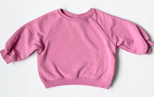 Zara Bubblegum Pink Crewneck Sweater (9-12 Months)