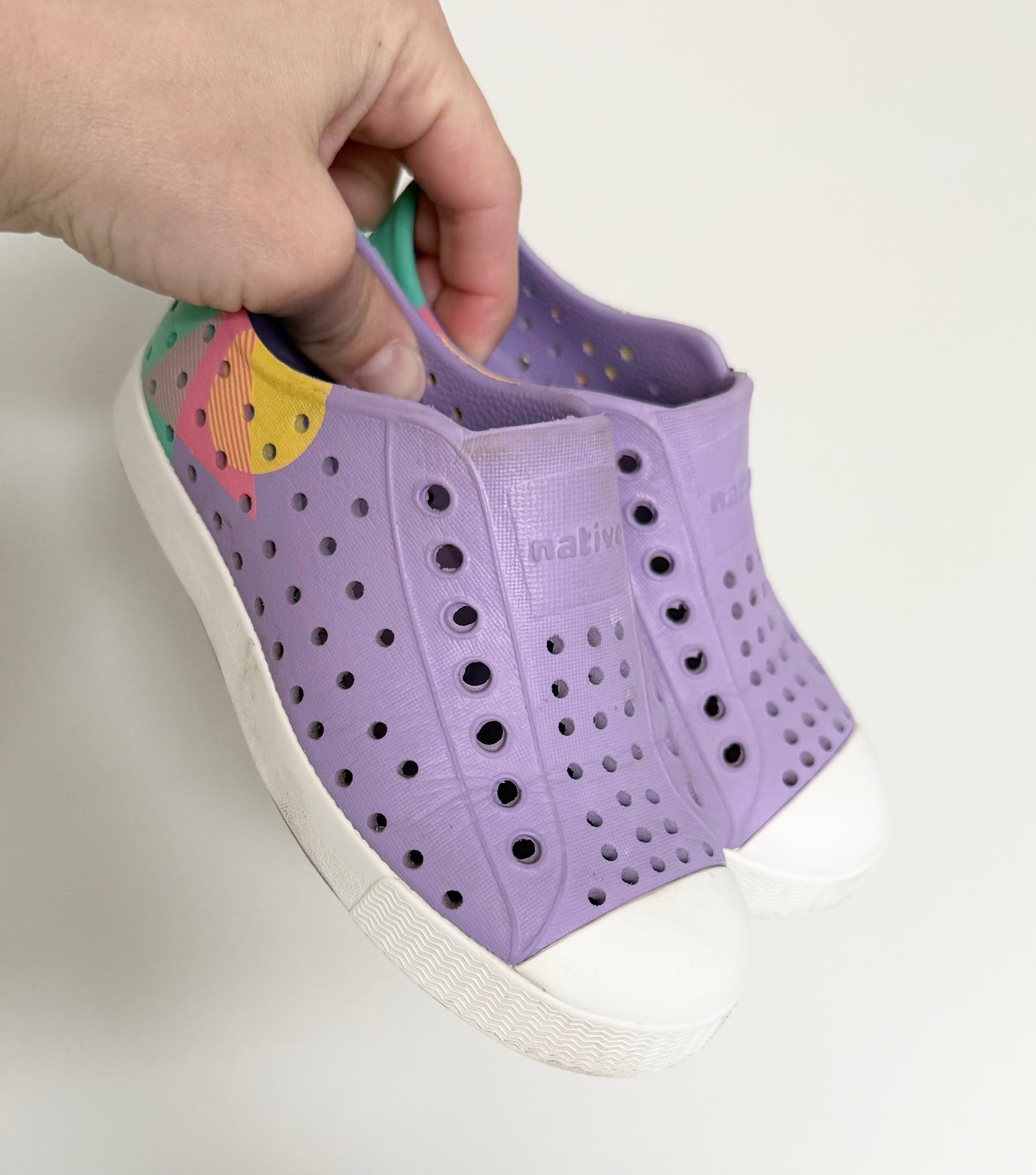 Native Purple & Colored Heel Jefferson Slip Ons (10)