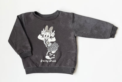 Disney Grey Marbled Acid Washed Daisy Duck Rebel Sweater (18 Months)