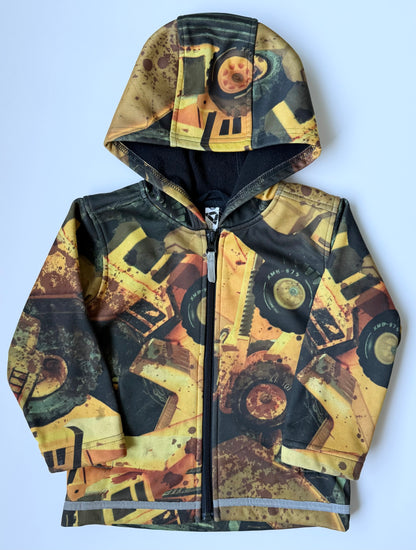 Spirit Of Movement Please Mum Construction Vehicles Fleece Lined Jacket (2 Years)