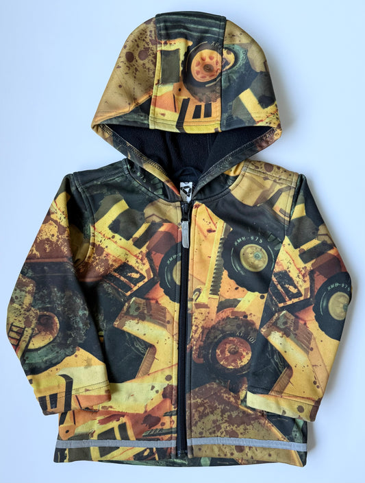 Spirit Of Movement Please Mum Construction Vehicles Fleece Lined Jacket (2 Years)