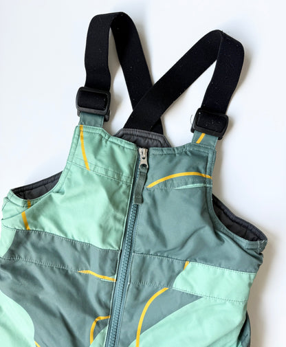 MEC Green & Grey Patterned Toaster Bib Snow Pants (5 Years)