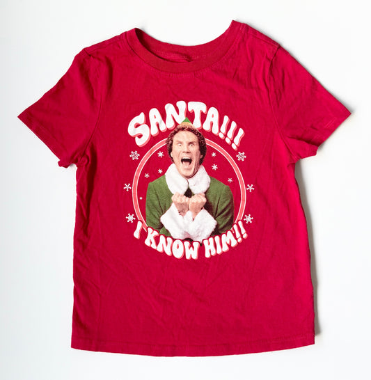 Old Navy Buddy the Elf “Santa!” T-Shirt (5T)