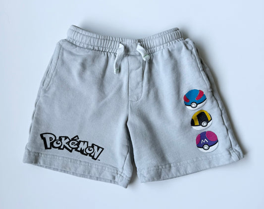 Zara x Pokémon Grey Pokeball Shorts (6 Years)