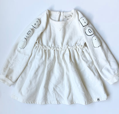 Rabbit + Bear White “Boo” Ghosts Sweater Dress (3T)