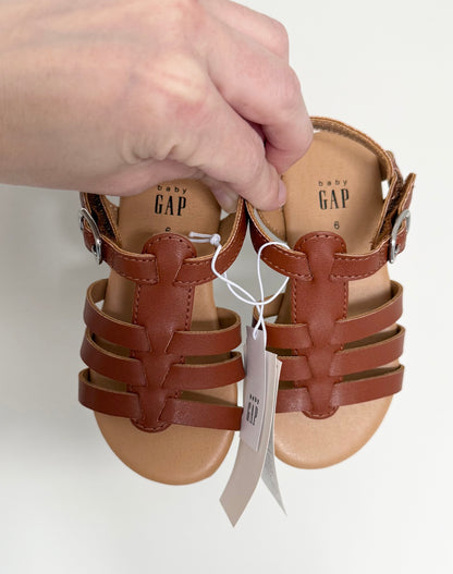 Baby Gap Light Brown Strap Sandals (6)