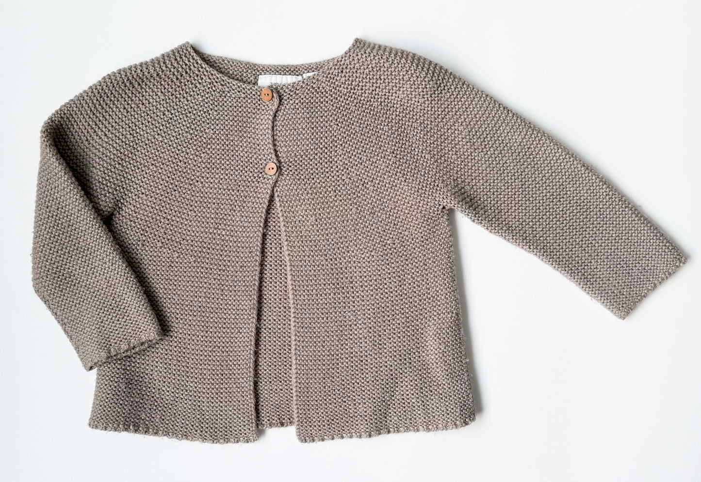 Zara Grey Two Button Knit Cardigan Sweater (18-24 Months)