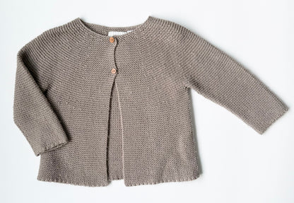Zara Grey Two Button Knit Cardigan Sweater (18-24 Months)