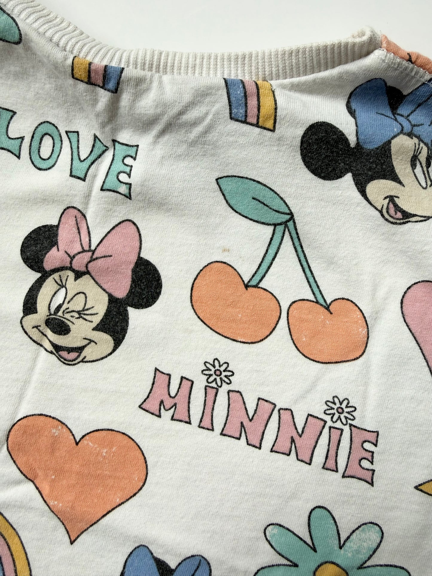 Zara x Disney White Minnie & Trinkets T-Shirt (18-24 Months)