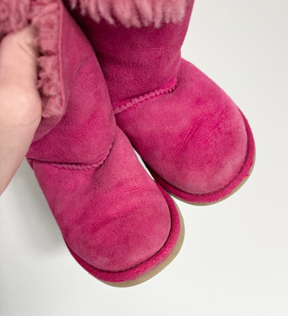 UGG Hot Pink Bailey Bow Boots (7)
