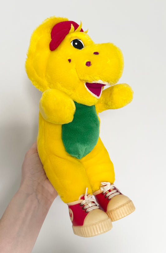 Vintage Barney & Friends BJ The Dinosaur Yellow Plush