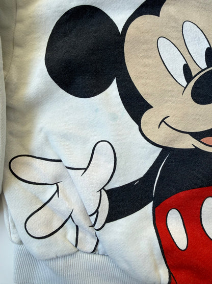 Zara x Disney Mickey Mouse White & Grey Sweater & Pants Set (2-3 Years)