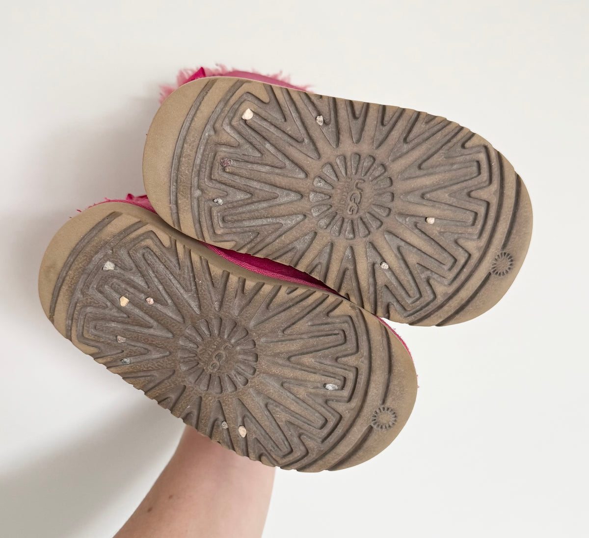 UGG Hot Pink Bailey Bow Boots (7)