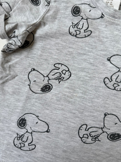 H&M x Peanuts Grey Snoopy T-Shirt (6-9 Months)