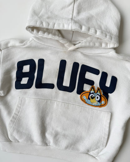 Zara x Bluey White “Bluey” Hoodie (2T)