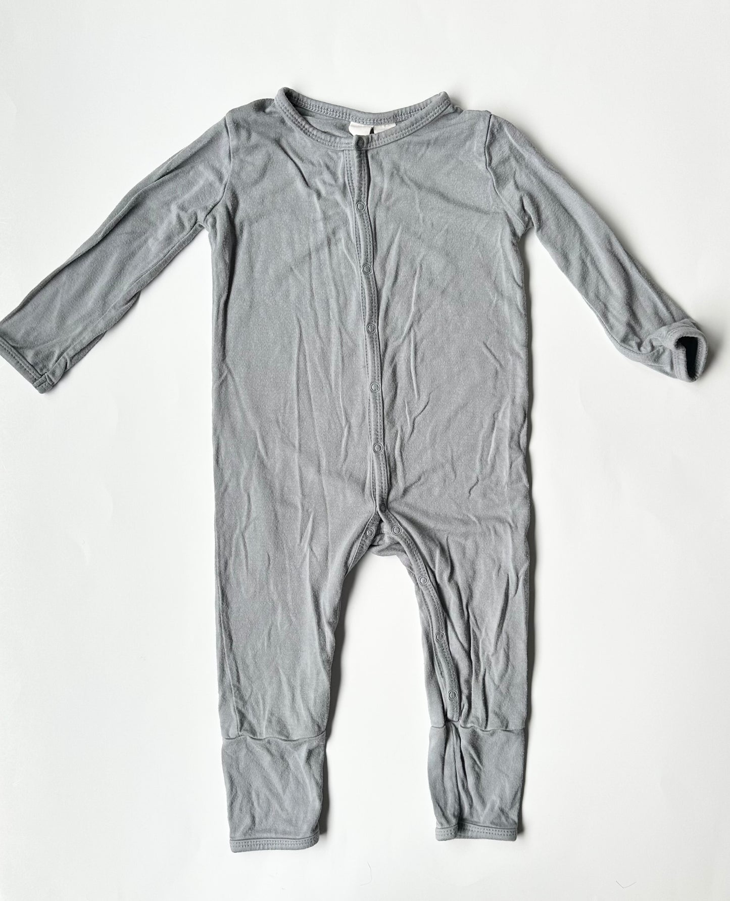 Kyte Graphite Snap Romper (6-12 Months)
