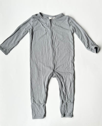 Kyte Graphite Snap Romper (6-12 Months)