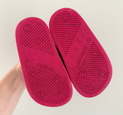 Mini Melissa Pink Sparkle Beach Slide Sandal (7)