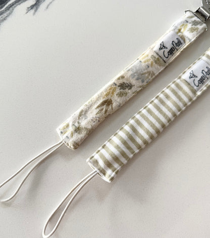 Copper Pearl Binky Clips - 3 Total