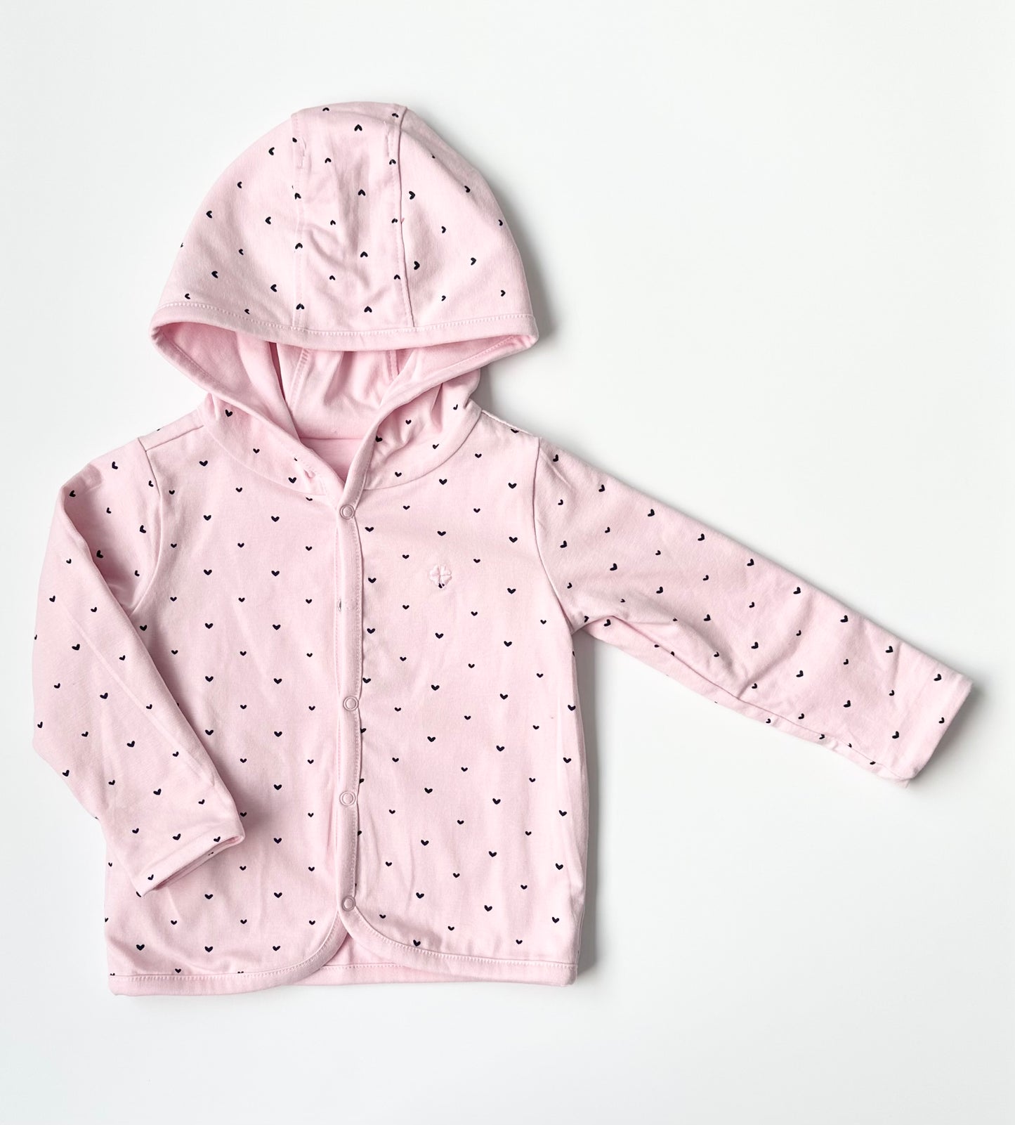 Noppies Pink Reversible Snap Hoodie (4-6 Months)